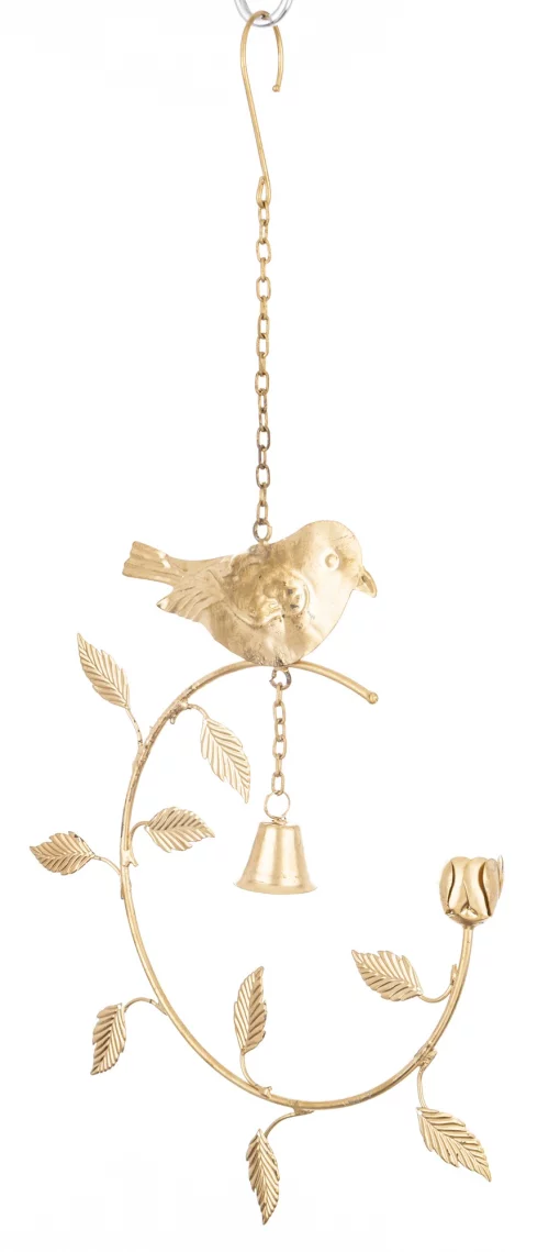 Підвіс &laquo;Дзвоник з пташкою&raquo;, 39x20x3 см, метал